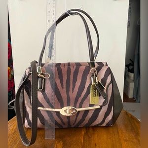 Coach satchel animal print